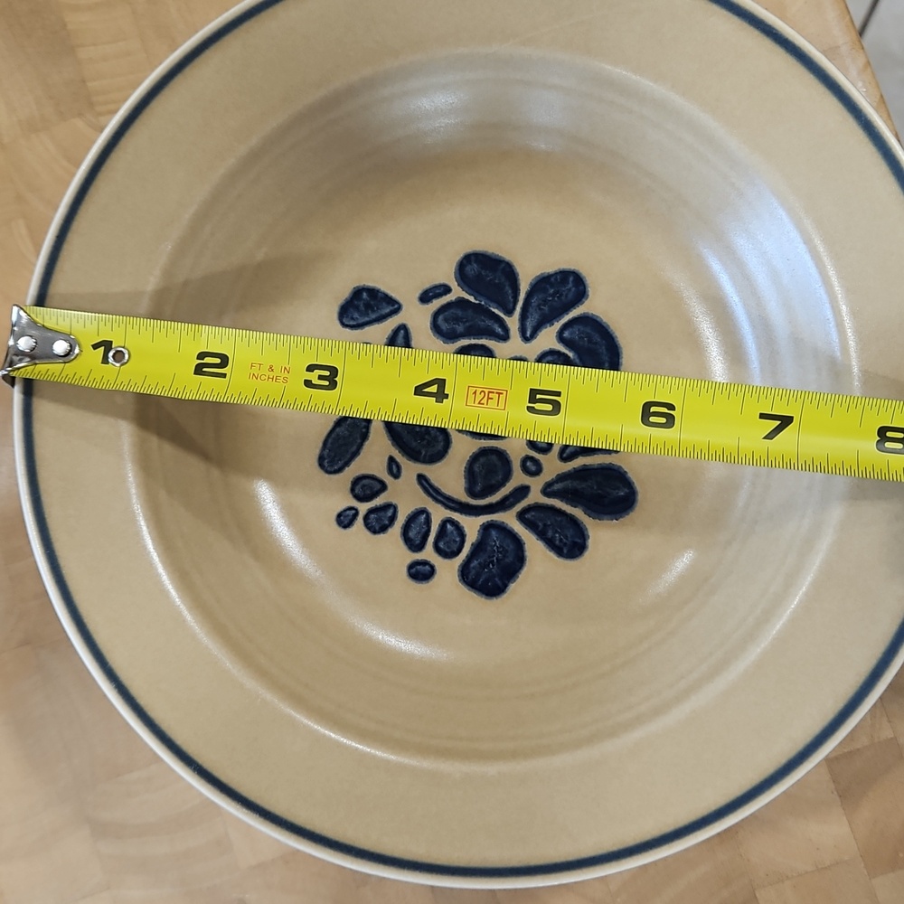 5 Pfaltzgraff *Folk Art BOWLS - Pfaltzgraff Elegant Blue Floral Ceramic Bowl - Picture 4 of 4
